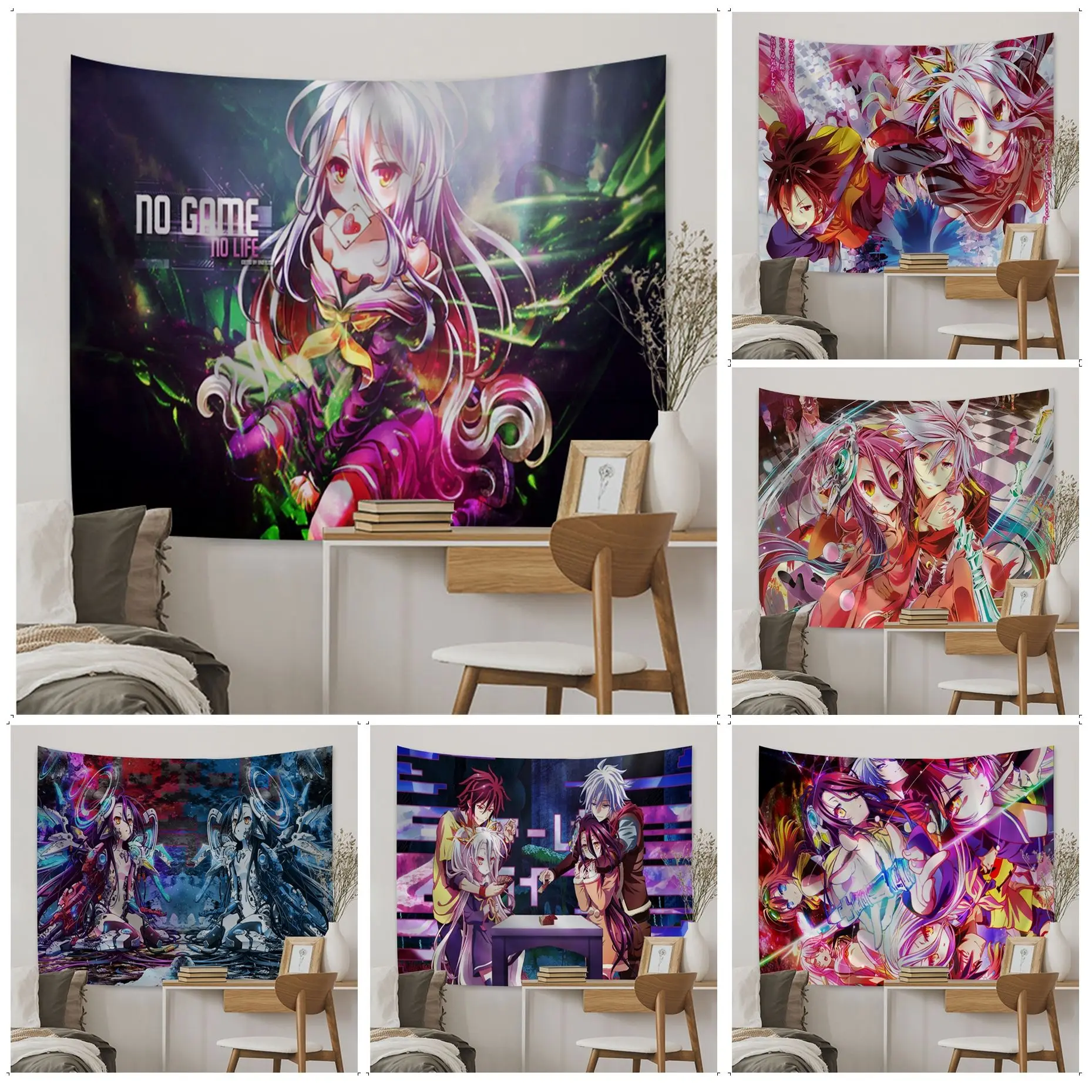 No Game No Life Wall Tapestry Hippie Flower Wall Carpets Dorm Decor Art Home Decor
No Game No Life Wall Tapestry Hippie Flower Wall Carpets Dorm Decor Art Home Decor
