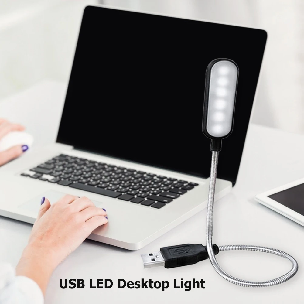 

Гибкая Настольная мини-лампа, светодиодный светильник для книг, умный ночник для чтения, ночсветильник с питанием от USB, для коридора, ванной...