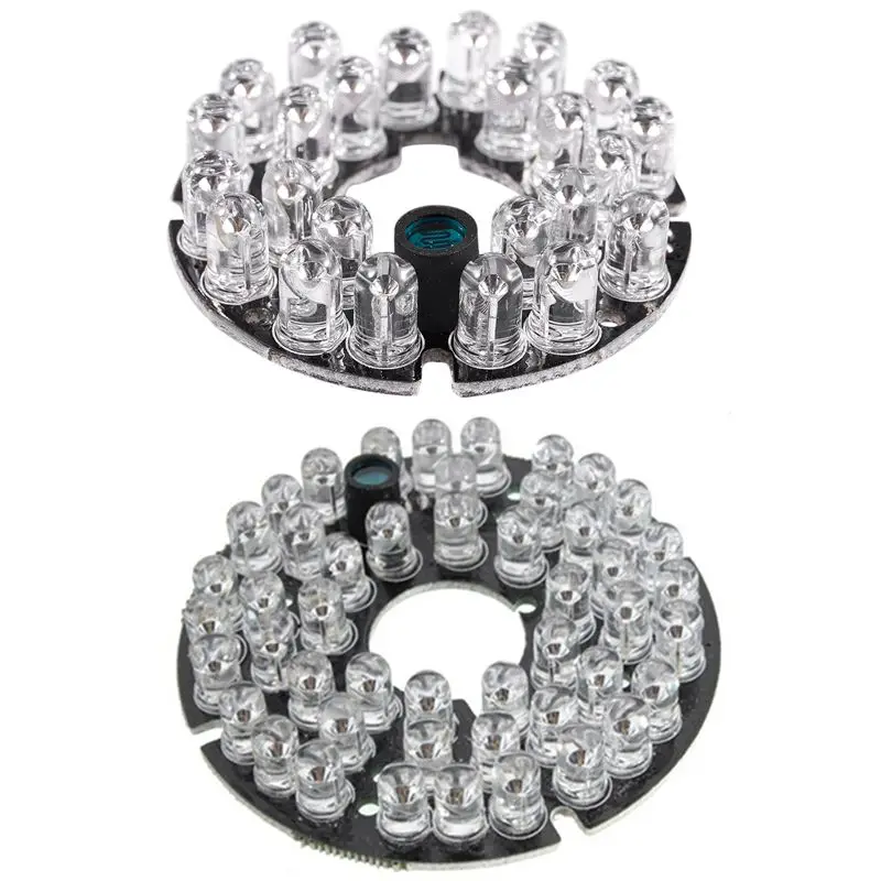 2 шт., инфракрасная лампа для камеры видеонаблюдения, 10 мил, 90 градусов, 5 мм, 24 светодиодный Ода и 48 Светодиодный Дов 
2 шт., инфракрасная лампа для камеры видеонаблюдения, 10 мил, 90 градусов, 5 мм, 24 светодиодный Ода и 48 Светодиодный Дов