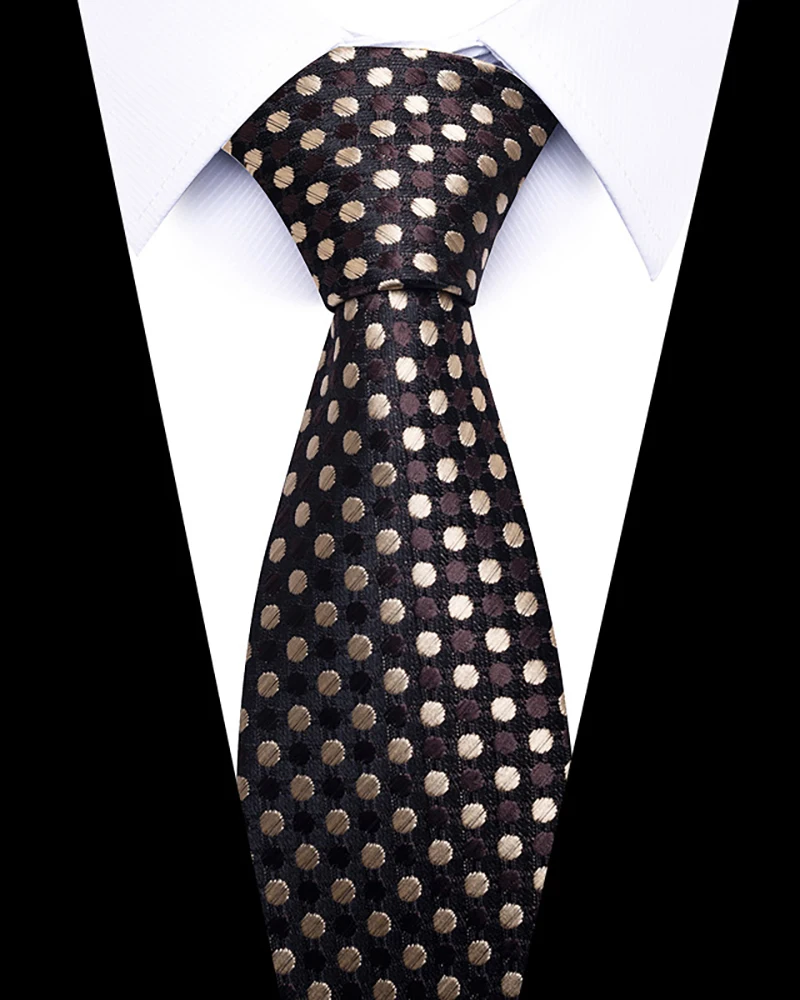 Unique Luxury Men's Business Necktie Brown White Dot Silk Party Tie for Man Daily Wear Father's Day Gift ClassicTuxedo Accessory
Unique Luxury Men's Business Necktie Brown White Dot Silk Party Tie for Man Daily Wear Father's Day Gift ClassicTuxedo Accessory