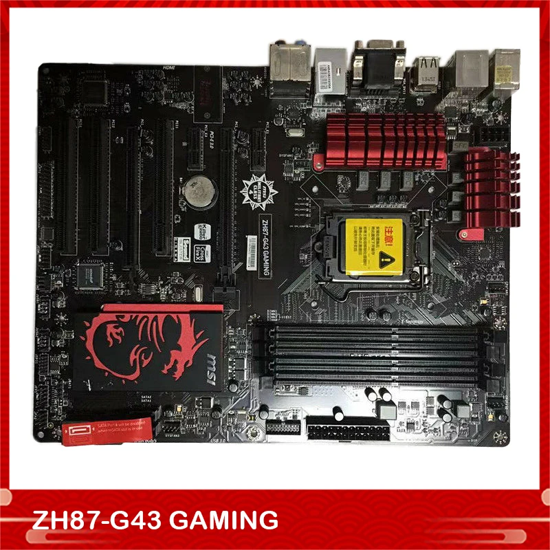 Original Desktop Motherboard for MSI ZH87-G43 GAMING H87 DDR3 1150 PCI-E 3.0 ATX Fully Tested High Quality
Original Desktop Motherboard for MSI ZH87-G43 GAMING H87 DDR3 1150 PCI-E 3.0 ATX Fully Tested High Quality