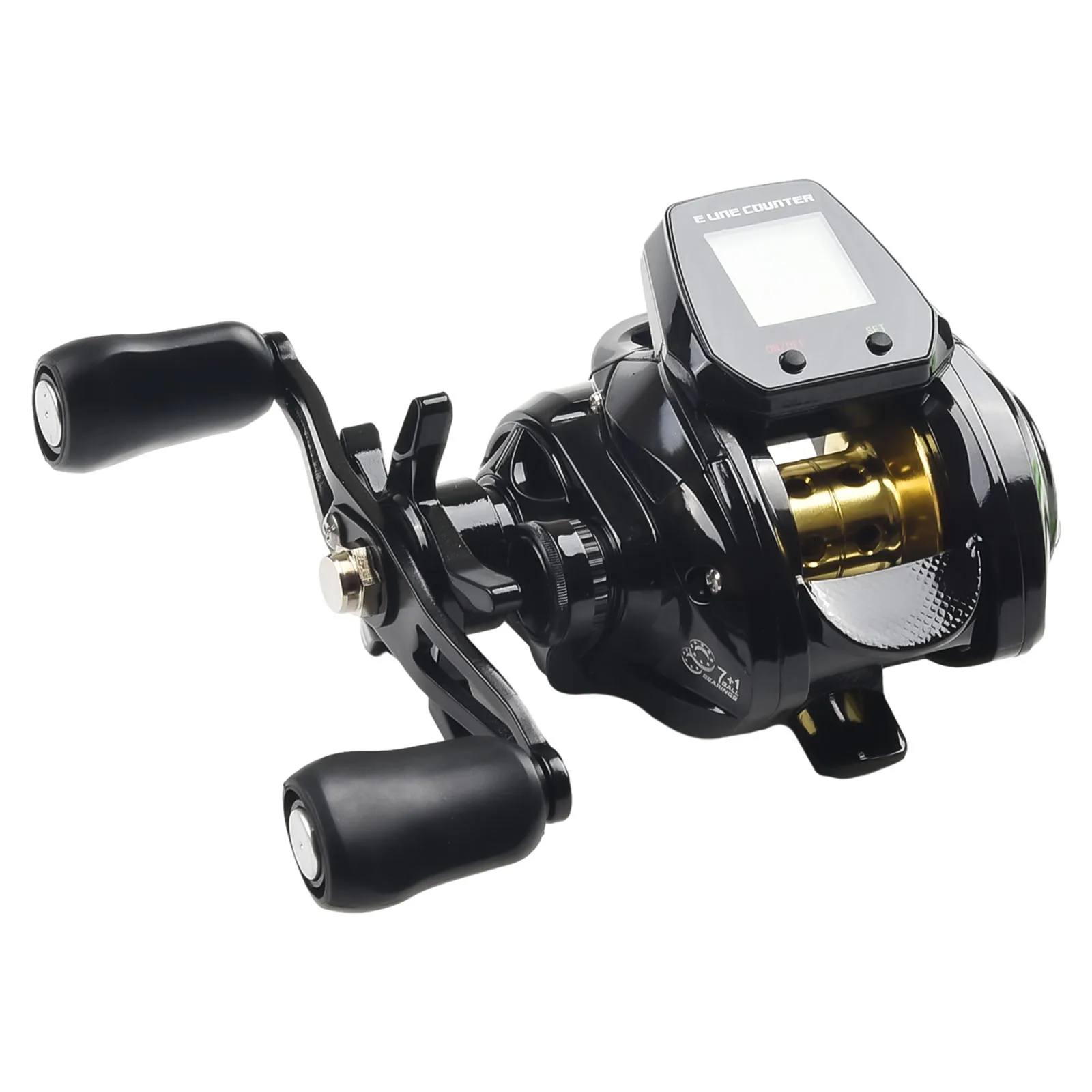 Reel Fishing Reel Baitcasting Reel Black Gear Line Counter Ratio Rechargeable Battery 250g / 8.8oz Aluminum Alloy
Reel Fishing Reel Baitcasting Reel Black Gear Line Counter Ratio Rechargeable Battery 250g / 8.8oz Aluminum Alloy
