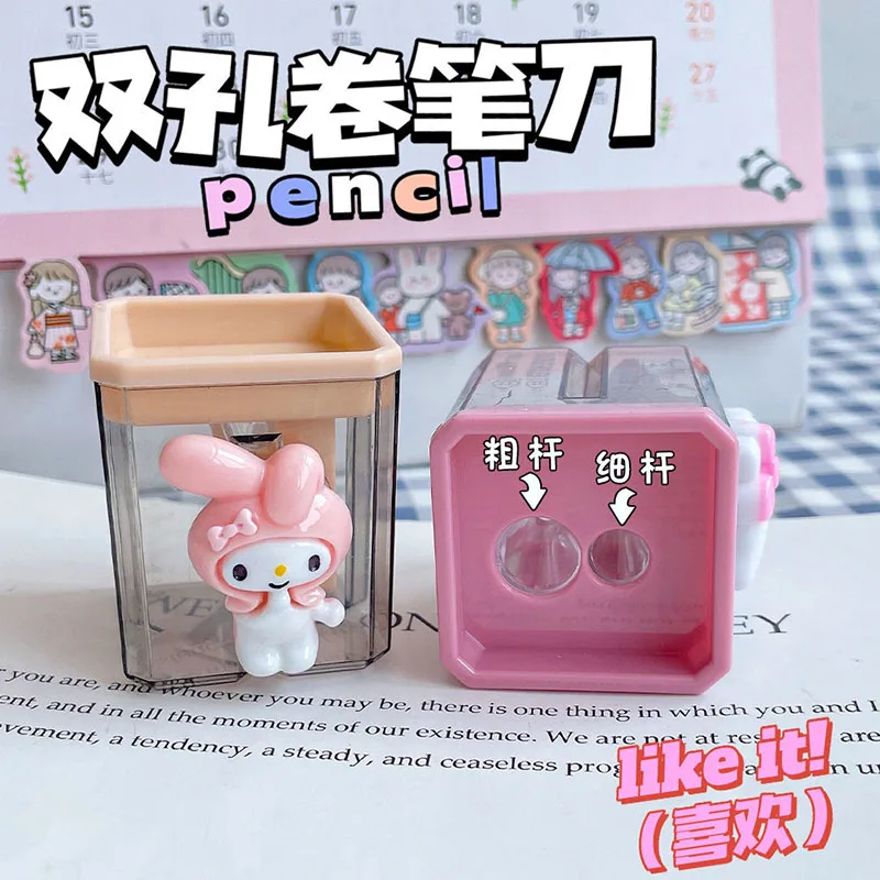 Kawaii Sanrios Pencil Sharpener Kitty kuromi My Melody Cinnamoroll Cartoon Pencil Sharpener Learning Stationery Office Supplies
Kawaii Sanrios Pencil Sharpener Kitty kuromi My Melody Cinnamoroll Cartoon Pencil Sharpener Learning Stationery Office Supplies