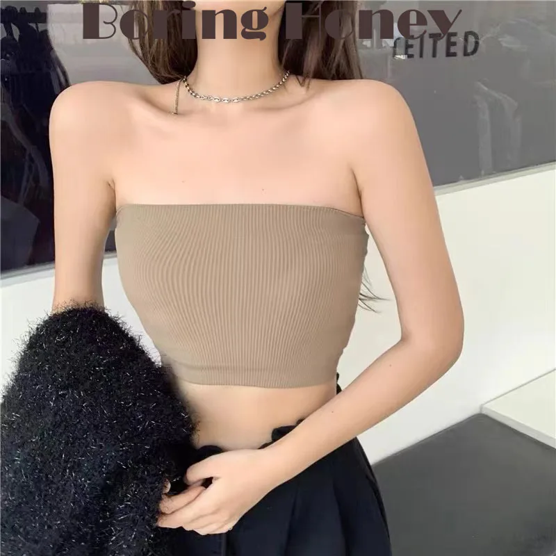 Boring Honey Crop Tops Women Summer Slim Fit Pure Colours Camis Tube Top Off Shoulder Sling Vest Tank Tops Women
Boring Honey Crop Tops Women Summer Slim Fit Pure Colours Camis Tube Top Off Shoulder Sling Vest Tank Tops Women