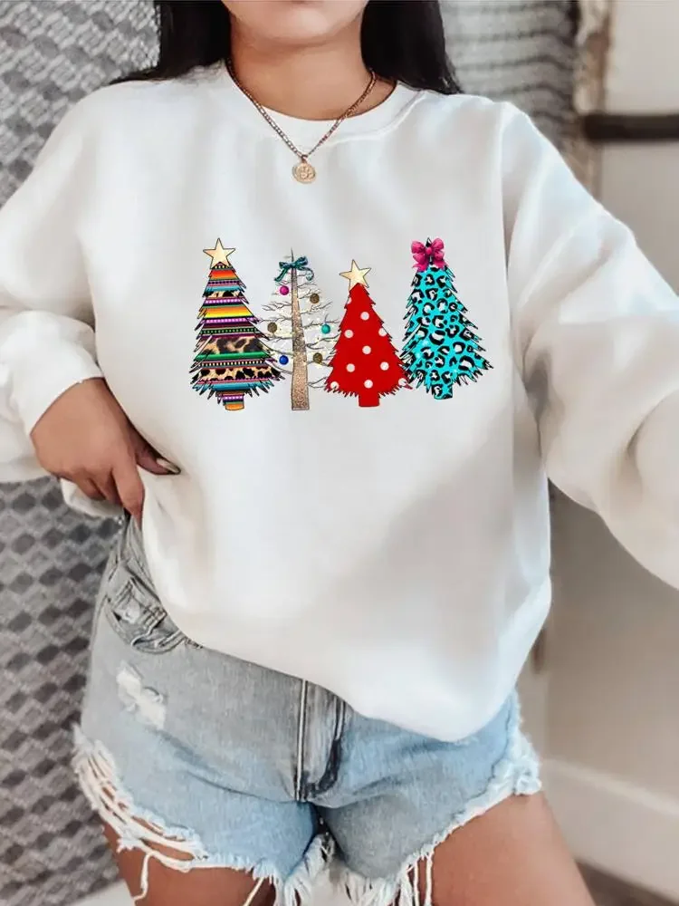 Tree Watercolor Season Christmas O-neck New Year Fleece Pullovers Fashion Clothing Holiday Female Women Graphic Sweatshirts
Tree Watercolor Season Christmas O-neck New Year Fleece Pullovers Fashion Clothing Holiday Female Women Graphic Sweatshirts