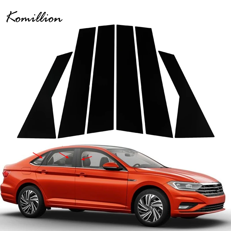 6Pcs Car Door Window Pillar Trim Cover Stickers Glossy Black Auto Exterior Accessories for Volkswagen Jetta 2019 2020 2021
6Pcs Car Door Window Pillar Trim Cover Stickers Glossy Black Auto Exterior Accessories for Volkswagen Jetta 2019 2020 2021