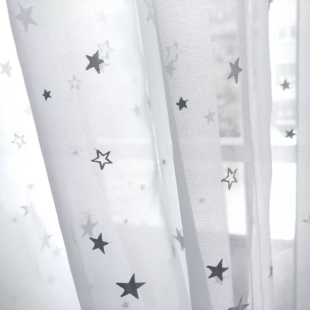Modern Printed Star Tulle Curtains For Living Room Bedroom Window Treatment Sheer Curtain Voile Drapes For Kitchen Curtains
Modern Printed Star Tulle Curtains For Living Room Bedroom Window Treatment Sheer Curtain Voile Drapes For Kitchen Curtains