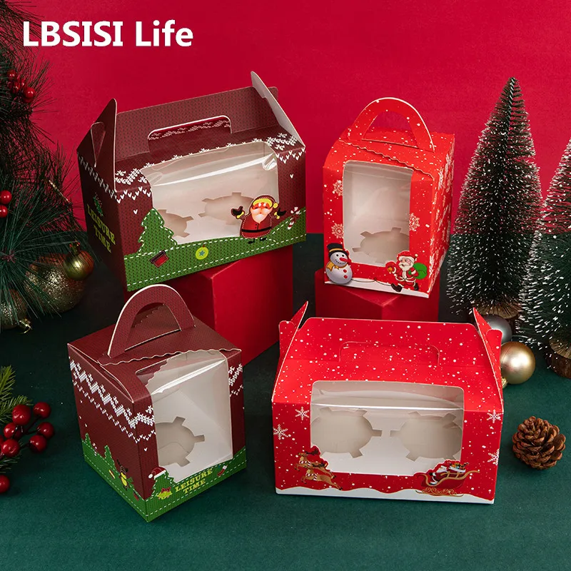 LBSISI Life 10pcs Cupcake Boxes Handmade Mousse Cake Packaging Santa Box Favor Happy New Year Event & Party Supplies Decora
LBSISI Life 10pcs Cupcake Boxes Handmade Mousse Cake Packaging Santa Box Favor Happy New Year Event & Party Supplies Decora