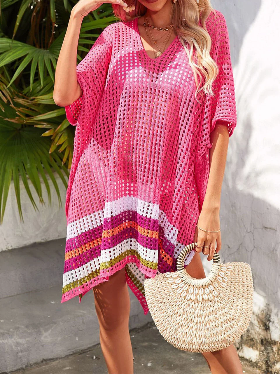 Summer Crochet Beach Dress Women Sexy Hollow Out Mesh Knitted Tunic Swimsuit Cover Up Pareo Top Woman Clothing Bikini Robe
Summer Crochet Beach Dress Women Sexy Hollow Out Mesh Knitted Tunic Swimsuit Cover Up Pareo Top Woman Clothing Bikini Robe