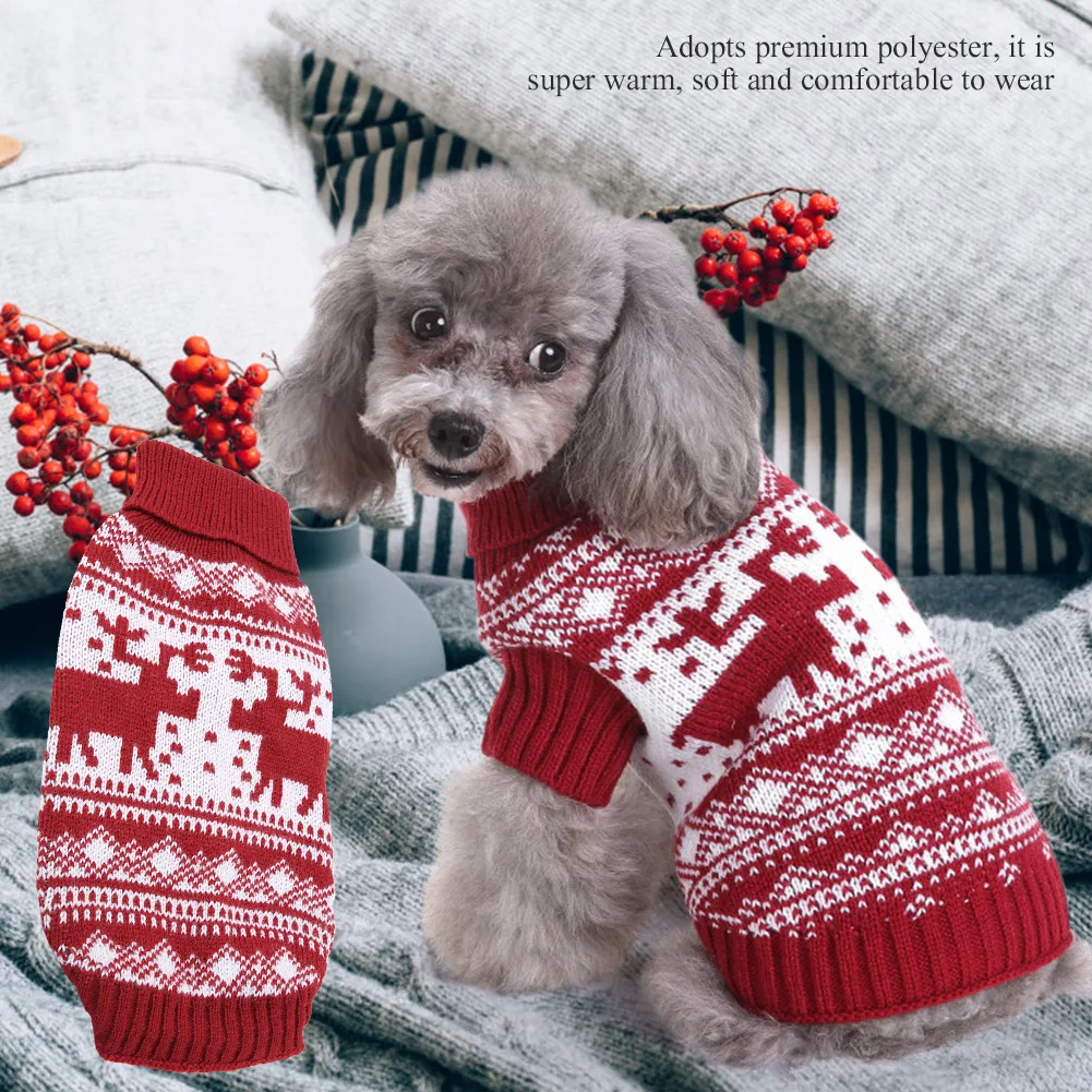 Christmas Pet Sweater Winter Warm Dog Clothes Classic Dog Sweater Pet Knitted Xmas Chihuahua Clothing For Small Medium Dogs
Christmas Pet Sweater Winter Warm Dog Clothes Classic Dog Sweater Pet Knitted Xmas Chihuahua Clothing For Small Medium Dogs