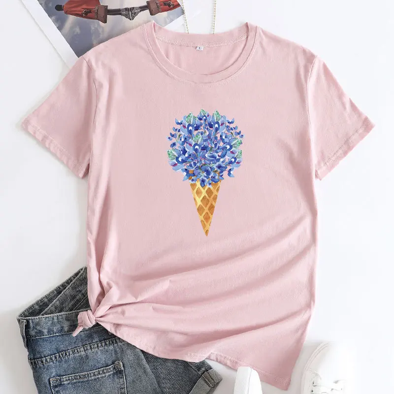 Creative plants and flowers Printed graphic t shirts womens crop short sleeve tee Women's cotton t-shirt free shipping
Creative plants and flowers Printed graphic t shirts womens crop short sleeve tee Women's cotton t-shirt free shipping