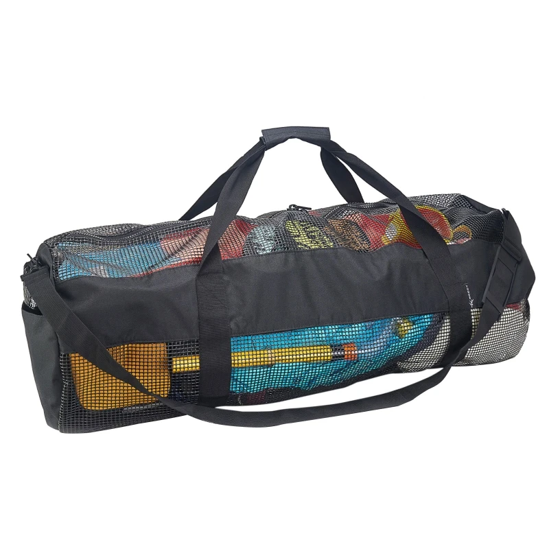 

Mesh Diving Duffel Bag, Collapsible Large Beach Bags and for Totes with Zipper, Diving and Snorkeling Gear & Equipment