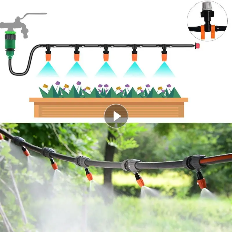 5-30M Drip Irrigation Mist Cooling Automatic Irrigation Mist Spray Cooling System Misting Garden Sprinklers Watering Fog Nozzles 
5-30M Drip Irrigation Mist Cooling Automatic Irrigation Mist Spray Cooling System Misting Garden Sprinklers Watering Fog Nozzles