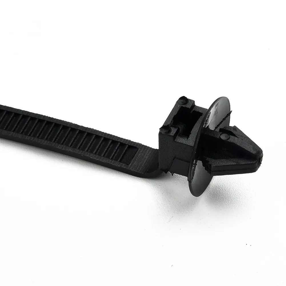 

Fastener Cable Ties Clips Universal Wire Accessories Nylon Tool Cable Loom Hose Clamp Strap Black 80mm*5mm Durable