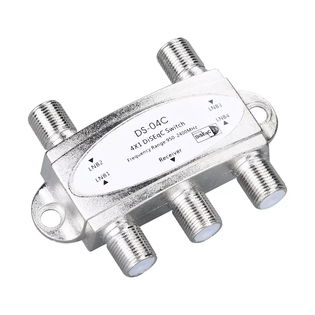 X 1 Diseqc 4-way Wideband Switch DS-04C High Isolation Connect 4 Satellite Dishes Digital 4 LNB for Satellite Receiver ONLENY
X 1 Diseqc 4-way Wideband Switch DS-04C High Isolation Connect 4 Satellite Dishes Digital 4 LNB for Satellite Receiver ONLENY