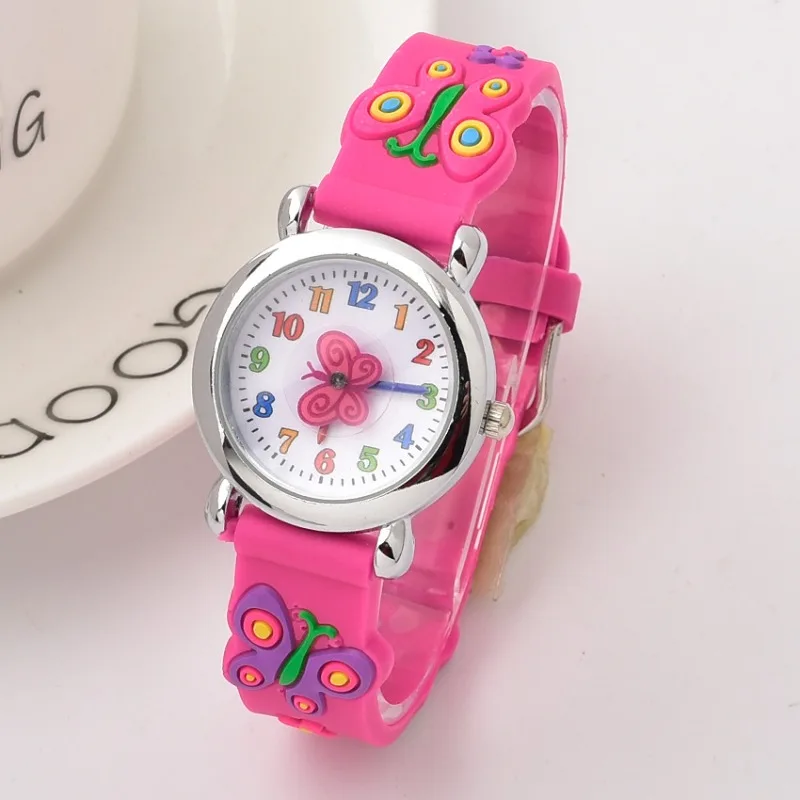 Watch for Kids 3D Cartoon Butterfly Rubber Quartz Wristwatch Student Girls Colourful Cute Watches Boys Gift Clock Relogios
Watch for Kids 3D Cartoon Butterfly Rubber Quartz Wristwatch Student Girls Colourful Cute Watches Boys Gift Clock Relogios