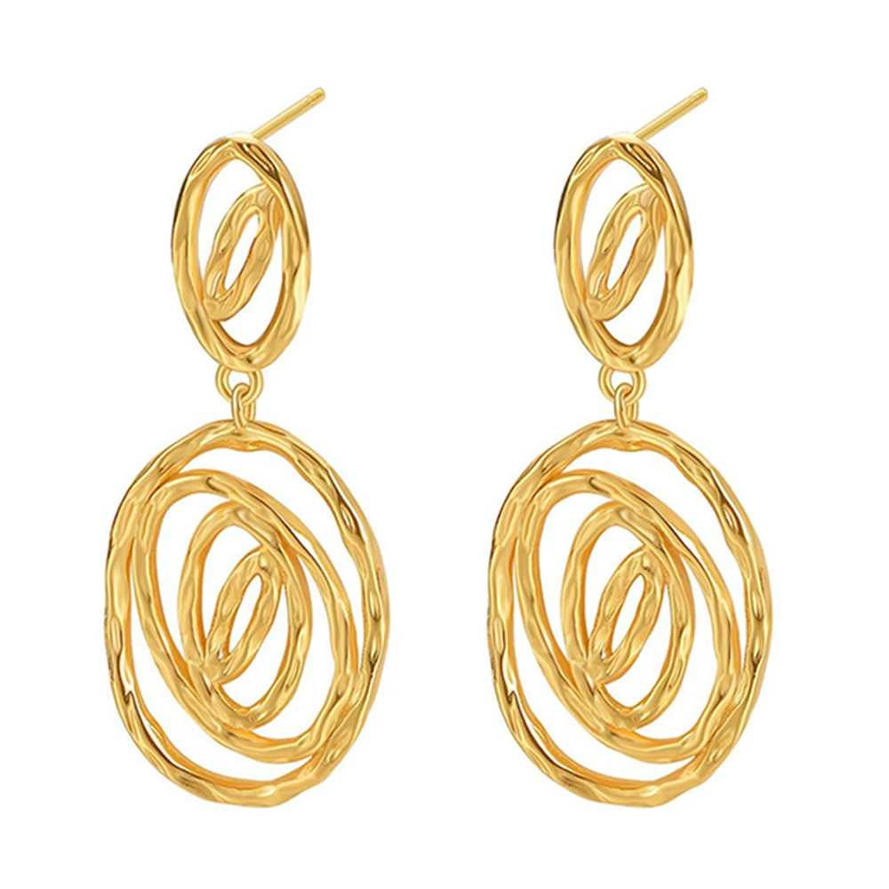 Fashion Hollow Out Versatile Pendant Metal Earrings Gold and Silver Color for Women Temperament Vintage Trend Jewelry
Fashion Hollow Out Versatile Pendant Metal Earrings Gold and Silver Color for Women Temperament Vintage Trend Jewelry