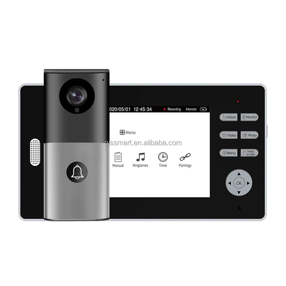 Support Sd Card Peephole Camera Audio Door Bell Wireless Intercom System Digital 7 Inch Screen Mini Camcord Video Doorbell
Support Sd Card Peephole Camera Audio Door Bell Wireless Intercom System Digital 7 Inch Screen Mini Camcord Video Doorbell