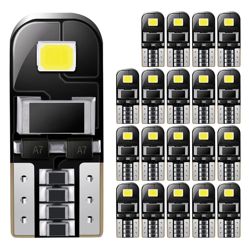 20Pcs W5W 168 194 T10 2835 LED Canbus Light 2SMD Bulbs Car Interior Dome Reading Light Parking Lights Error Free 12V
20Pcs W5W 168 194 T10 2835 LED Canbus Light 2SMD Bulbs Car Interior Dome Reading Light Parking Lights Error Free 12V