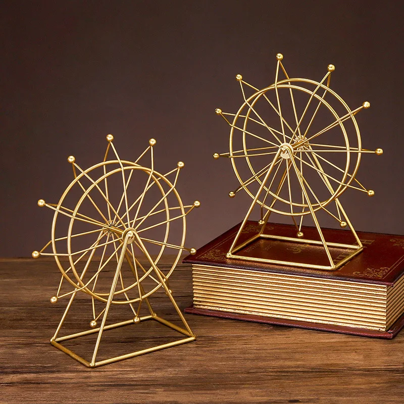 European-style Creative Metal Crafts Iron Ferris Wheel Model Ornaments Home Wine Cabinet Porch Decoration A Variety of Styles
European-style Creative Metal Crafts Iron Ferris Wheel Model Ornaments Home Wine Cabinet Porch Decoration A Variety of Styles