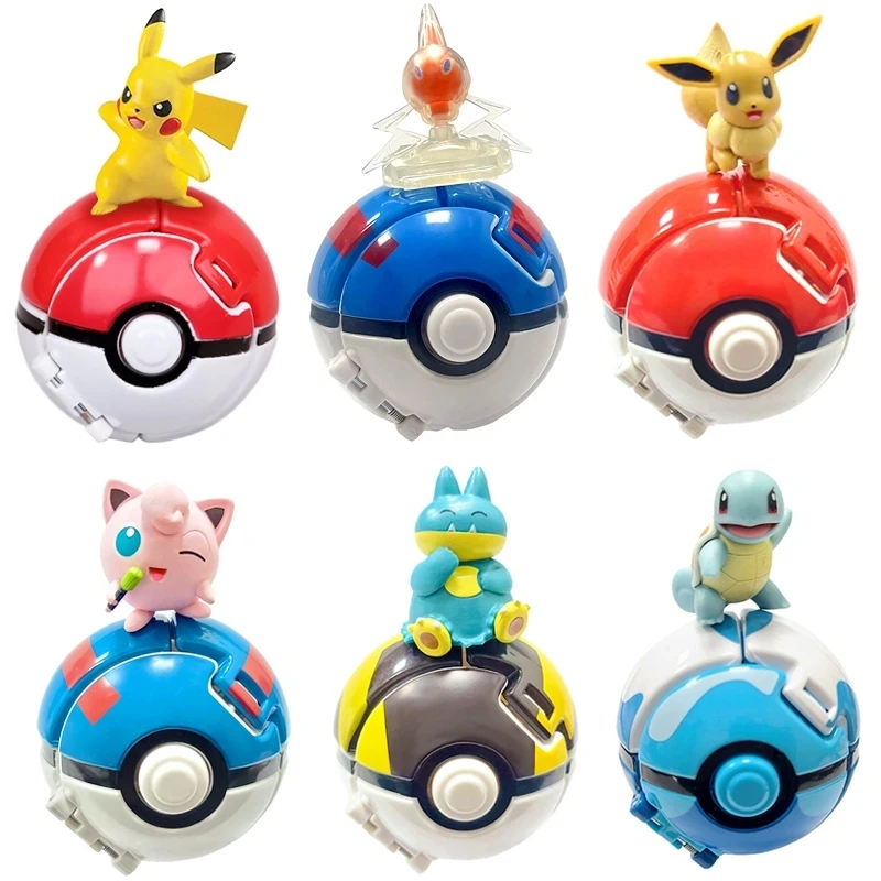 Pokemon Figures Elf Ball Toy Anime Figure Pikachu Charmander Vulpix Squirtle Pocket Monster Pokeball Pet Deformation Mode Kids
Pokemon Figures Elf Ball Toy Anime Figure Pikachu Charmander Vulpix Squirtle Pocket Monster Pokeball Pet Deformation Mode Kids