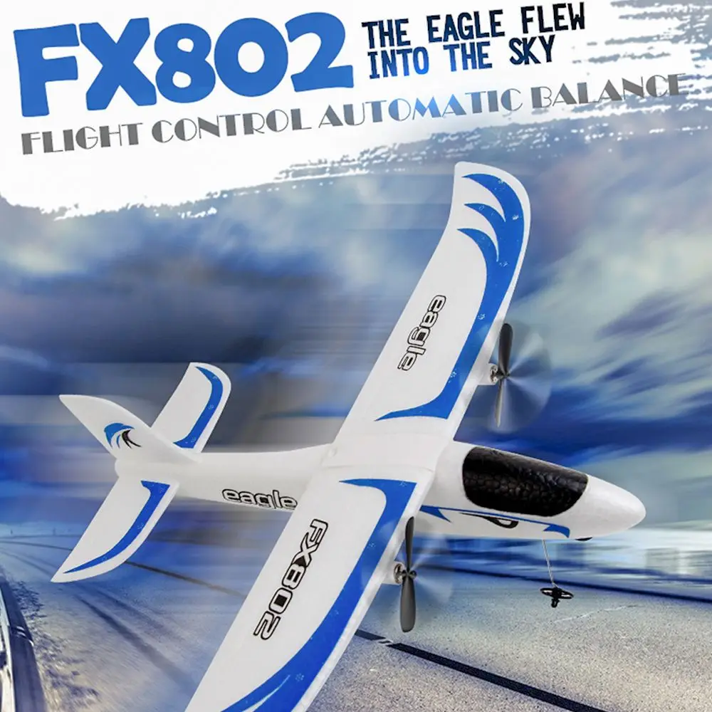 Fixed Wing Kid Boy Gift FX802 2.4G 2 Channel EPP Foam Plane Toy RC Glider Remote Control Airplane
Fixed Wing Kid Boy Gift FX802 2.4G 2 Channel EPP Foam Plane Toy RC Glider Remote Control Airplane