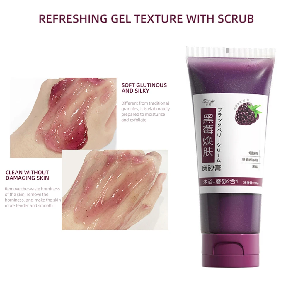 200g Blackberry Body Scrub Moisturizing Whitening Nourishing Repair Scrub Deep Cleansing Skin Care Exfoliating Body Care maleza
200g Blackberry Body Scrub Moisturizing Whitening Nourishing Repair Scrub Deep Cleansing Skin Care Exfoliating Body Care maleza