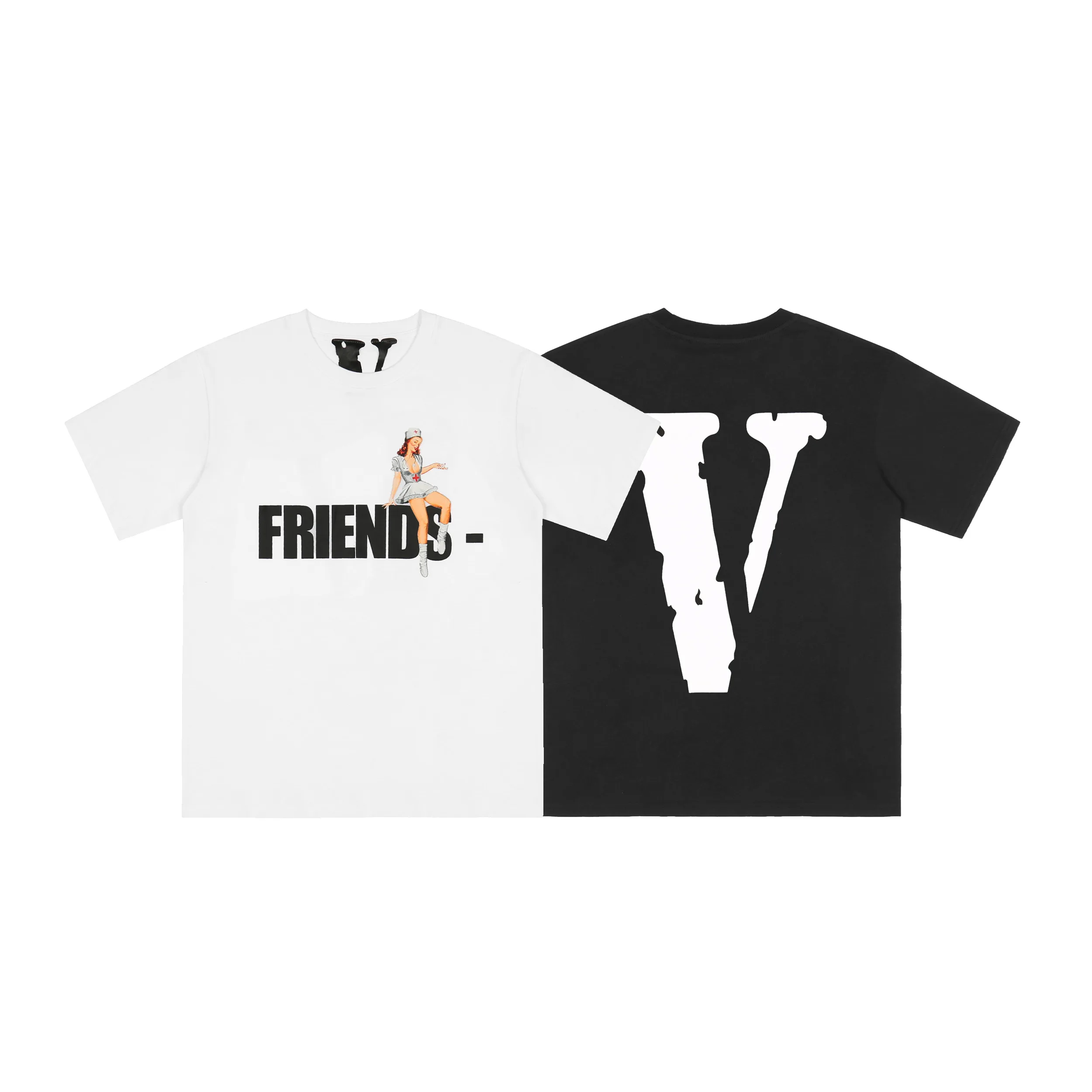 VLONE Men's / Women's Couples Casual Fashion Trend High Street Loose HIP-HOP100% Cotton Printed Round Neck T-Shirt 6150
VLONE Men's / Women's Couples Casual Fashion Trend High Street Loose HIP-HOP100% Cotton Printed Round Neck T-Shirt 6150