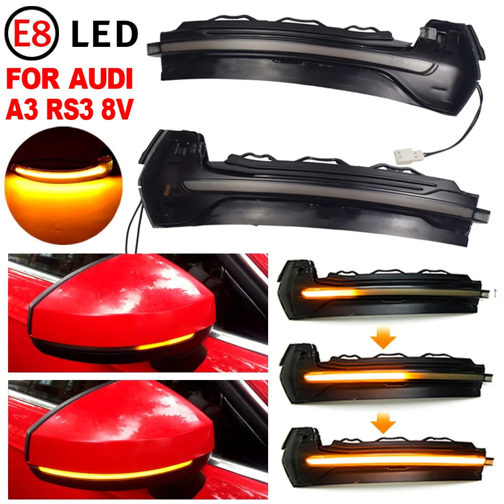 LED Dynamic Turn Signal Light Side Wing Rearview Mirror Indicator Sequential Blinker Lamp For AUDI A3 S3 8V 2013-2019 2020
LED Dynamic Turn Signal Light Side Wing Rearview Mirror Indicator Sequential Blinker Lamp For AUDI A3 S3 8V 2013-2019 2020