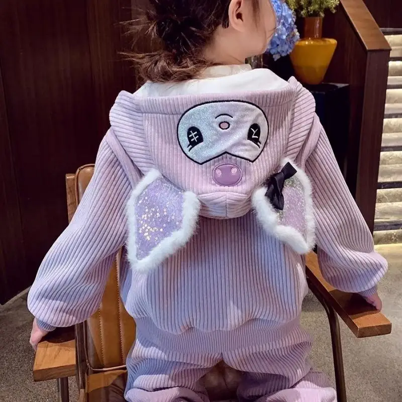 Sanrios Children Kuromi Hooded Hoodie Suit Anime Winter Plus Velvet Sportswear Sports Cardigan Kids Girl Cartoon Leisure Kawaii
Sanrios Children Kuromi Hooded Hoodie Suit Anime Winter Plus Velvet Sportswear Sports Cardigan Kids Girl Cartoon Leisure Kawaii