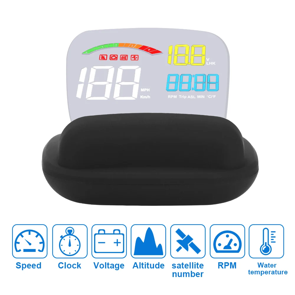 C800 OBD2+HUD RPM Voltage Car GPS Speedometer Projector Security Alarm Mirror Head Up Display Water Temperature Auto Detector
C800 OBD2+HUD RPM Voltage Car GPS Speedometer Projector Security Alarm Mirror Head Up Display Water Temperature Auto Detector