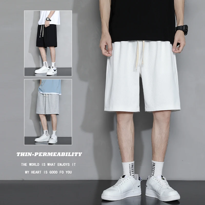 2022 Summer Men Fashion Solid Color Students Casual Shorts Men Street Wear Shorts Men's Elastic Waist Drawstring Shorts G78
2022 Summer Men Fashion Solid Color Students Casual Shorts Men Street Wear Shorts Men's Elastic Waist Drawstring Shorts G78