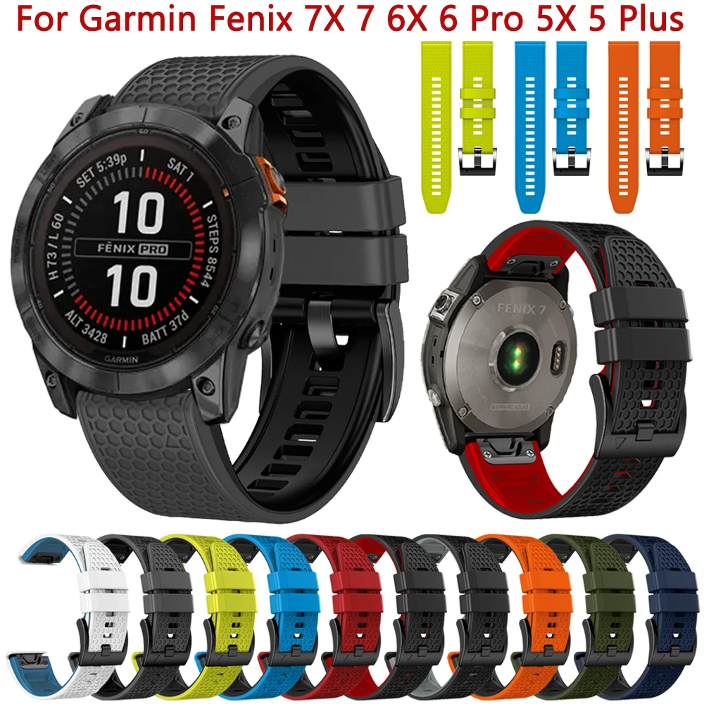 Ремешок силиконовый для Garmin Fenix 7X 7 6X 6 Pro 5X 5 Plus 3 HR Epix Gen 2, быстросъемный браслет для умных часов, 22 26 мм
Ремешок силиконовый для Garmin Fenix 7X 7 6X 6 Pro 5X 5 Plus 3 HR Epix Gen 2, быстросъемный браслет для умных часов, 22 26 мм