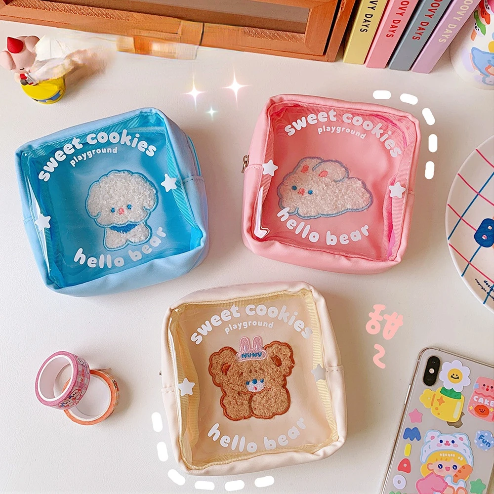 Portable Cute Soft Bear Cosmetic Bag Stationery Data Cable Large-Capacity Storage Bag Ins Style Korean Version Wash Bag
Portable Cute Soft Bear Cosmetic Bag Stationery Data Cable Large-Capacity Storage Bag Ins Style Korean Version Wash Bag
