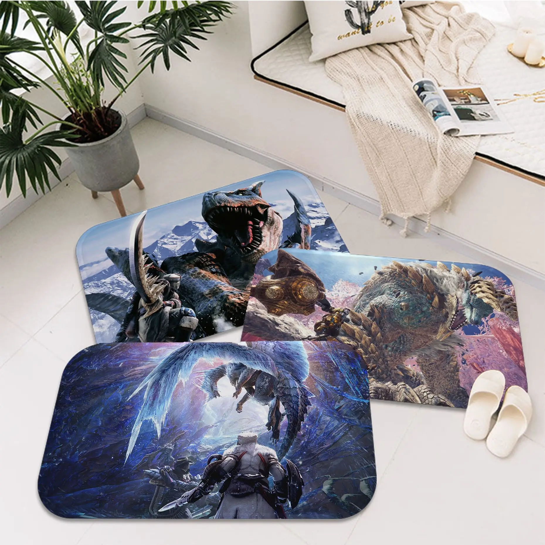 Monster Hunter Bath Mat Nordic Style Home Doormat Bathroom-Toilet Mats Bedroom Bedside Area Rugs
Monster Hunter Bath Mat Nordic Style Home Doormat Bathroom-Toilet Mats Bedroom Bedside Area Rugs