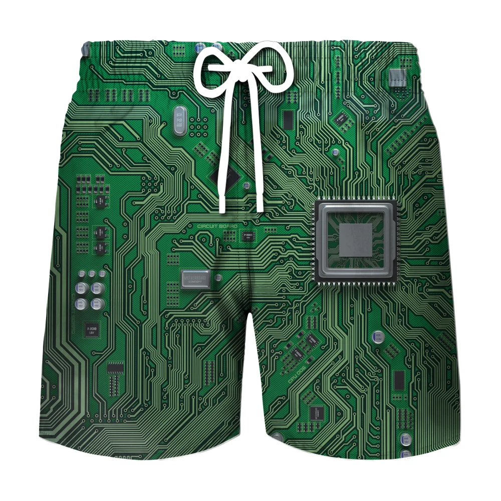 Electronic Chip Pattern 3D Hip Hop Cool Mens Shorts Harajuku Fashion Casual Oversized Shorts Summer Running Fitness Sports Pants
Electronic Chip Pattern 3D Hip Hop Cool Mens Shorts Harajuku Fashion Casual Oversized Shorts Summer Running Fitness Sports Pants