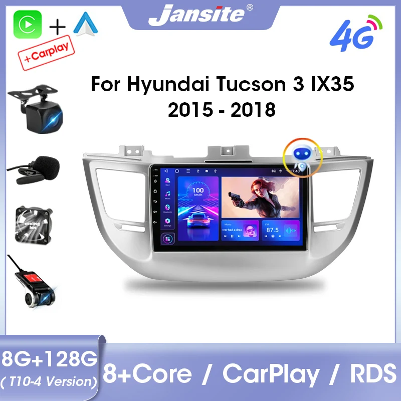 Jansite 2Din Android 11 Car Stereo Radio Multimedia Video Player For Hyundai Tucson 3 IX35 2015-2018 Carplay Auto DVD Stereo RDS
Jansite 2Din Android 11 Car Stereo Radio Multimedia Video Player For Hyundai Tucson 3 IX35 2015-2018 Carplay Auto DVD Stereo RDS