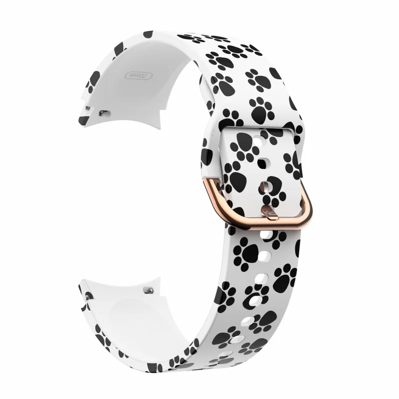 Силиконовый ремешок для Samsung Galaxy Watch 6/5pro с принтом 20 мм универсальный часов