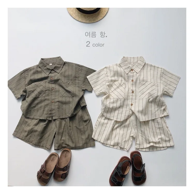 Children's Clothing Toddler Girl Striped Short-sleeved Shirt Summer Thin Baby Boys Casual Retro Wild Tops Kid Tees Infant Tshirt
Children's Clothing Toddler Girl Striped Short-sleeved Shirt Summer Thin Baby Boys Casual Retro Wild Tops Kid Tees Infant Tshirt