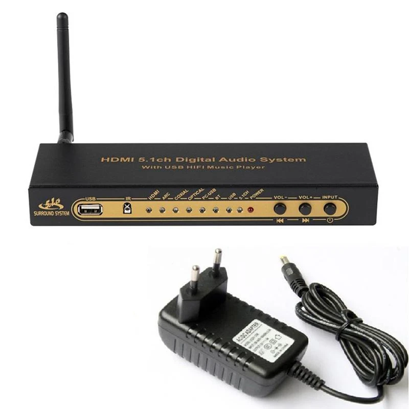 HD851BT DTS AC3 5,1 аудио преобразователь декодер HDMI экстрактор 4K ARC SPDIF коаксиальный Оптический Сплиттер с Bluetooth
HD851BT DTS AC3 5,1 аудио преобразователь декодер HDMI экстрактор 4K ARC SPDIF коаксиальный Оптический Сплиттер с Bluetooth