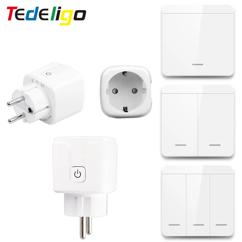 Rf 220V 15A Electrical Socket Programable Wireless Remote Control Plug with Push Button Wall Switch,3000W 50m for Home Appliance
Rf 220V 15A Electrical Socket Programable Wireless Remote Control Plug with Push Button Wall Switch,3000W 50m for Home Appliance