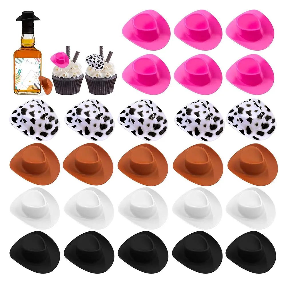 30PCS Plastic Mini Western Cowboy Cowgirl Hat Cute Miniature Hat for Party Accessories
30PCS Plastic Mini Western Cowboy Cowgirl Hat Cute Miniature Hat for Party Accessories