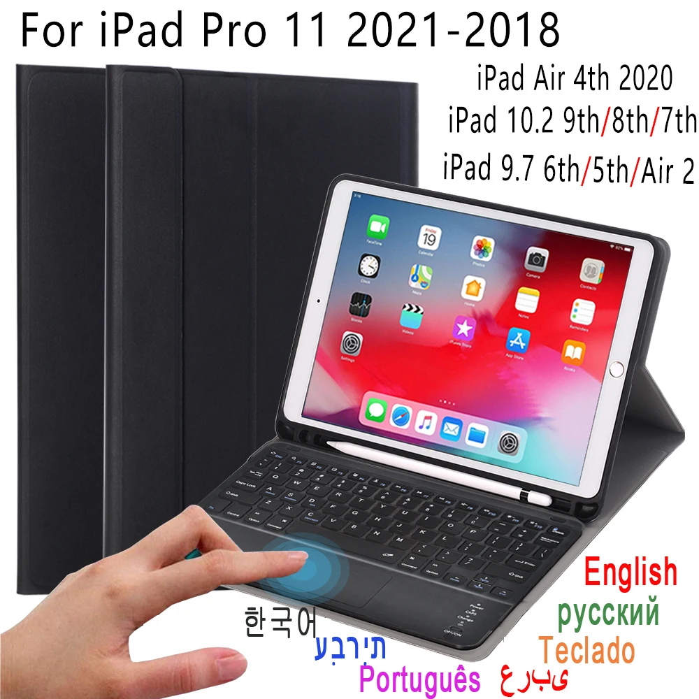 Touchpad Keyboard Case For iPad Pro 11 2021 Air 4 2020 4th 9.7 2017 2018 5th 6th Air 2 10.2 7 7th 8th 9th Air 3 3rd Pro 10.5
Touchpad Keyboard Case For iPad Pro 11 2021 Air 4 2020 4th 9.7 2017 2018 5th 6th Air 2 10.2 7 7th 8th 9th Air 3 3rd Pro 10.5
