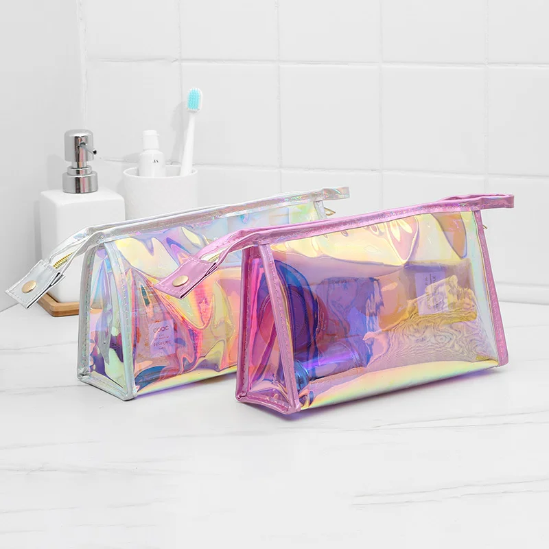 Transparent Laser Cosmetic Bag Female Portable Simple Waterproof Travel Color PVC Cosmetic Storage Bag
Transparent Laser Cosmetic Bag Female Portable Simple Waterproof Travel Color PVC Cosmetic Storage Bag