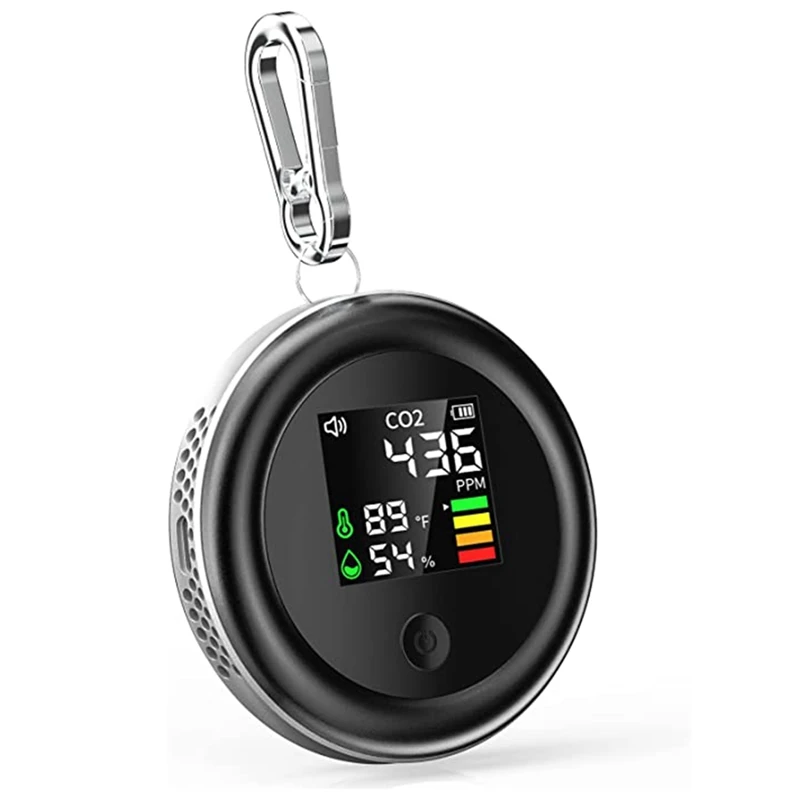 CO2 Detector,3 In1carbon Dioxide Detector Air Quality Monitor Temperature Humidity For CO2 Digital CO2 Meter Home Indoor
CO2 Detector,3 In1carbon Dioxide Detector Air Quality Monitor Temperature Humidity For CO2 Digital CO2 Meter Home Indoor