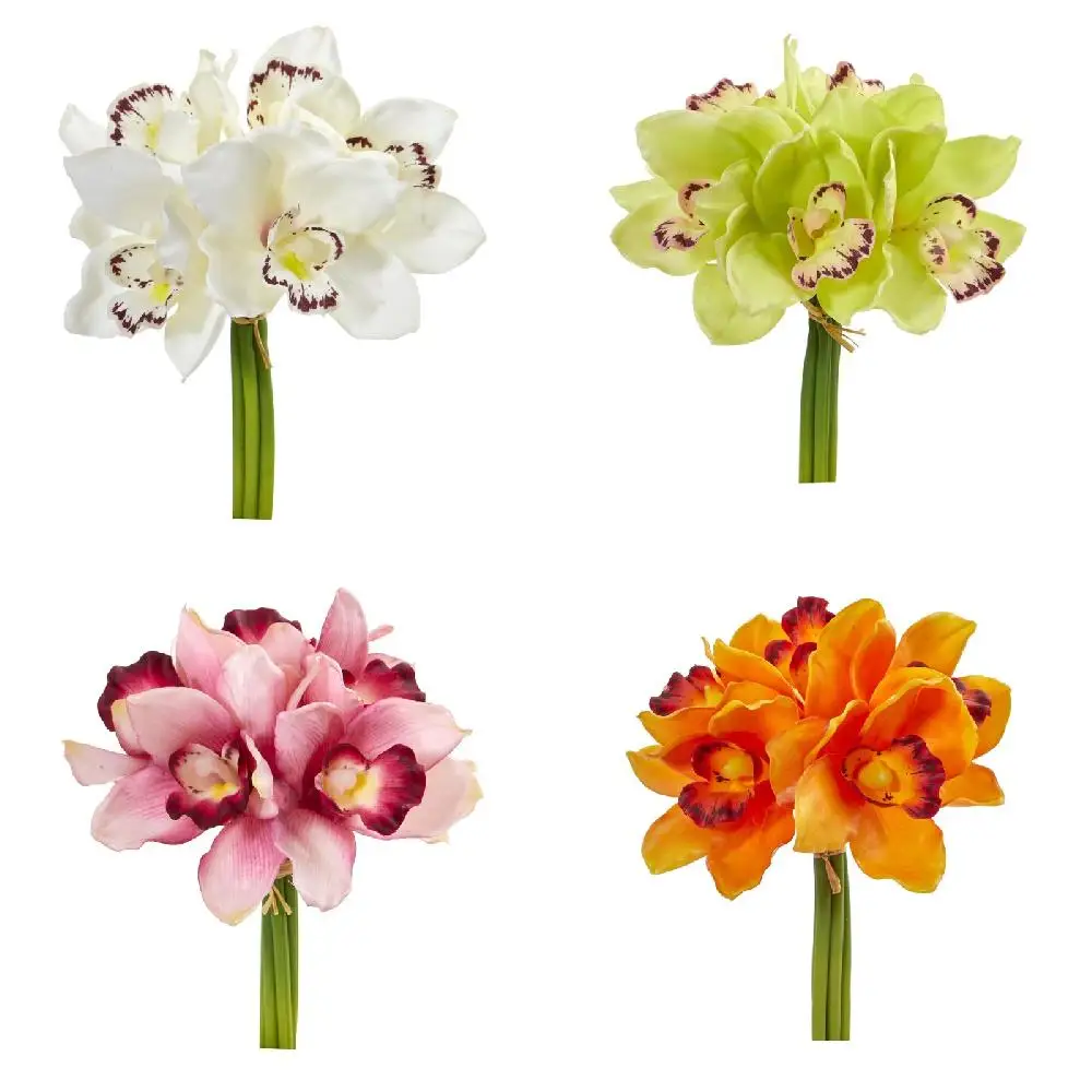 Gorgeous Green Cymbidium Orchid Artificial Flowers (Set of 6)- Perfect for Home Decorations & Weddings.
Gorgeous Green Cymbidium Orchid Artificial Flowers (Set of 6)- Perfect for Home Decorations & Weddings.