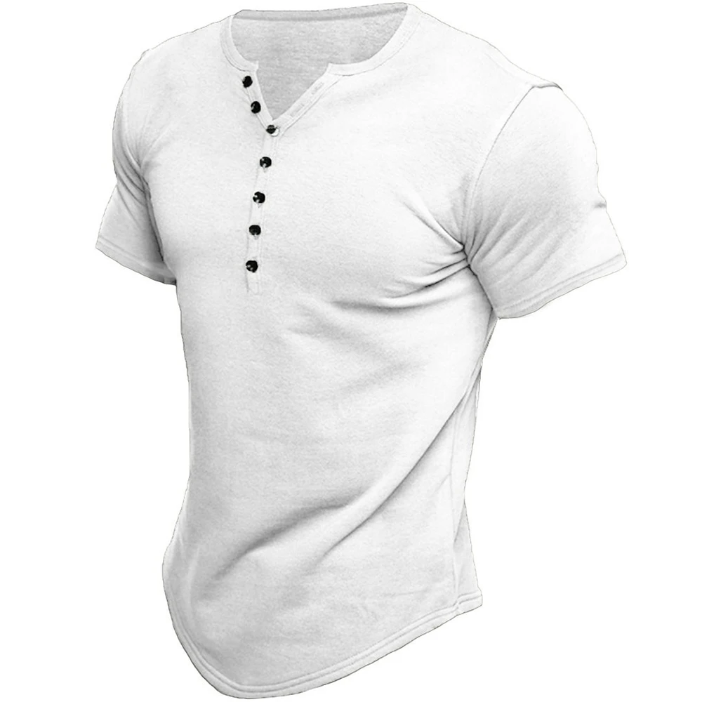 Henley Collar T Shirt Men Casual Solid Color Long Sleeve T Shirt For Men Autumn High Quality 100% Cotton Mens T Shirts
Henley Collar T Shirt Men Casual Solid Color Long Sleeve T Shirt For Men Autumn High Quality 100% Cotton Mens T Shirts