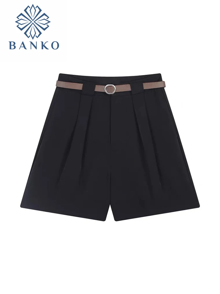 Shorts Women Summer Button Knee-length Black Wide-leg Loose Drape Korean Casual Womens Office Lady Streetwear Fashion Simple New
Shorts Women Summer Button Knee-length Black Wide-leg Loose Drape Korean Casual Womens Office Lady Streetwear Fashion Simple New