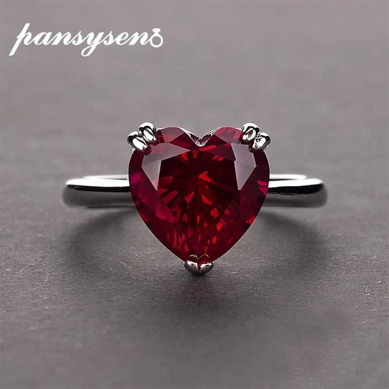 Женские обручальные кольца PANSYSEN, свадебные ювелирные украшения из серебра 925 пробы с красным Рубином в форме сердца, аксессуары, обручальны...
Женские обручальные кольца PANSYSEN, свадебные ювелирные украшения из серебра 925 пробы с красным Рубином в форме сердца, аксессуары, обручальны...