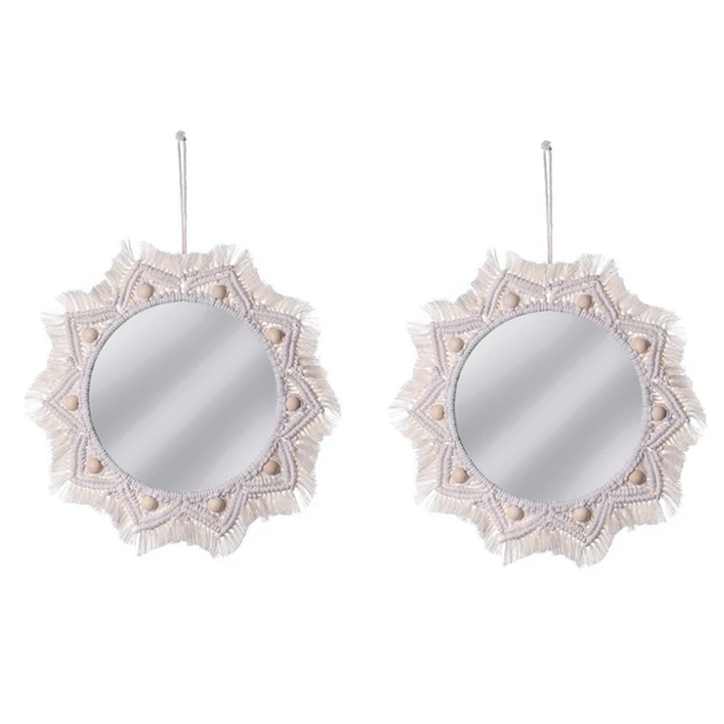 2Pcs Handmade Tapestry Makeup Mirror Mirrors Wall Mirror Compact Bohemia Decoration Home Bedroom
2Pcs Handmade Tapestry Makeup Mirror Mirrors Wall Mirror Compact Bohemia Decoration Home Bedroom